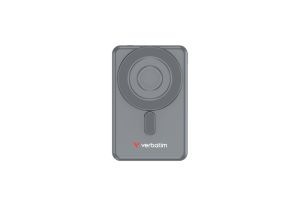 Външна батерия Verbatim Charge 'n' Go 2C Power Bank Magnetic Wireless 5000mAh with 2 USB-C Cables & Stand Grey