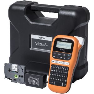 Етикетен принтер Brother P-touch термотрансферен 12мм 180dpi (PTE110VPR1)