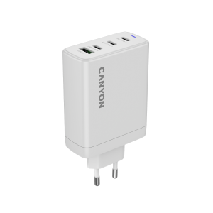 CANYON charger OnCharge 120 GAN Total 120W MAX 3 USB-C +1 USB-A White EU plug