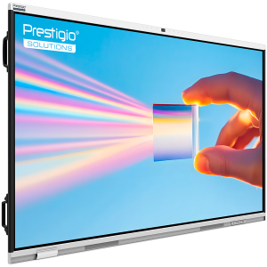 PRESTIGIO SOLUTIONS Multiboard 65'' Prism, Android 14, Google EDLA, AI Camera, 8/128GB, 50TP