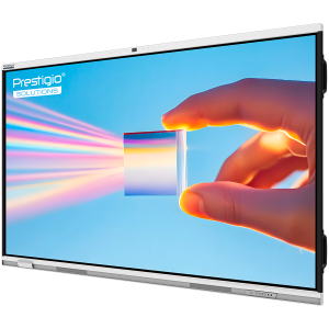 PRESTIGIO SOLUTIONS Multiboard 65'' Prism, Android 14, Google EDLA, AI Camera, 8/128GB, 50TP