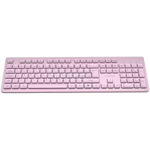 Клавиатура Canyon HKB-W01 Безжична Full-Size Тънка Розова (CNS-HKBW01P)