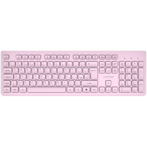 Клавиатура Canyon HKB-W01 Безжична Full-Size Тънка Розова (CNS-HKBW01P)