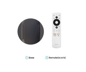 Мултимедиен проектор BenQ GV50, DLP, LASER, 1080p (1920x1080), 100K:1, 500 ANSI Lumens, 1.2X, Google TV, Auto Keystone, HDMI, USB-C with DP/PD, USB-A, BT 5.0, Wi-Fi, Speakers 5.1 2x 4W + 10W Woofer, Light Source Life ECO 30,000hrs, 2.1kg, White