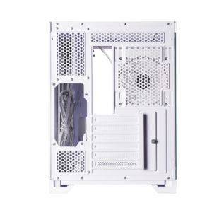 Компютърна кутия Chieftec Visio Mid Tower ATX стъкло 6x ARGB бяла (GM-30W-TG-OP)