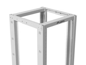 Комуникационен шкаф Lanberg open rack 19" 27U  600x800, grey