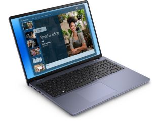 Лаптоп Dell 16 DC16251, Intel Core 7 150U (10 cores, up to 5.4 GHz), 16.0" FHD+(1920x1200) AG 300nits, 32GB, 2x16GB, DDR5, 5200MT/s, 1TB M.2 PCIe, Intel Graphics, Cam, FPR, Wi-Fi 6E, Backlit Kb, Ubuntu, Midnight Blue, Aluminium,3Y PS