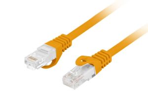Кабел Lanberg patch cord CAT.6A U/UTP LSZH CU 0.25m Fluke Passed, Orange