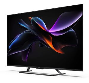 Телевизор Sharp 55HR7265E, 55" QLED  GOOGLE TV, 4K 144Hz Quantum Dot 3840x2160 Frameless, AQUOS AI, DVB-T/T2/C/S/S2, Active Motion 1400, HDR10, Dolby Atmos, Dolby Vision, DTS:X, Google Assistant, HDMI eARC, Mini Composite/CVBS + Audio input, USB, Wi-Fi, B