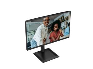Монитор AOC 24E4U, 23.8" IPS WLED, 1920x1080@120Hz, 4ms GtG, 300cd m/2, 1500:1, 20M:1 DCR, Adaptive Sync, FlickerFree, Anti Blue Light, 2Wx2, Tilt, Height Adjust, Pivot, Swivel, D-SUB, HDMI, DP, USB Hub
