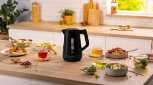 Електрическа кана Bosch TWK1M123, MyMoment Plastic Kettle, 2400 W, 1.7 l, Cup indicator, Limescale filter, Triple safety function, Black