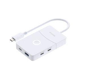 USB хъб D-Link 5-in-1 USB-C Hub with Wireless HDMI