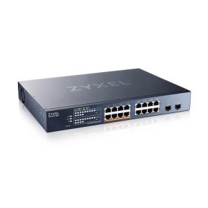 Суич ZyXEL XMG1915-18EP, 16-портов, 2x SFP, Gigabit, Управляем, , PoE