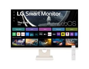 Монитор LG 27U511SA-W, 27" IPS Smart webOS23, 100Hz, 5ms, 1300:1, 250cd/m, FHD 1920x1080, ThinQ, sRGB 99%, HDR 10, HDMI, USB, Bluetooth, AirPlay 2, Speacers 5W x 2, Tilt, White