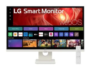 Монитор LG 27U731SA-W, 27" IPS Smart webOS23, 5ms, 1000:1, 350cd/m, FHD 3840 x 2160, ThinQ, DCI-P3 90%, HDR 10, HDMI, USB Type-C , Bluetooth, Speacers 5W x 2, Tilt, White