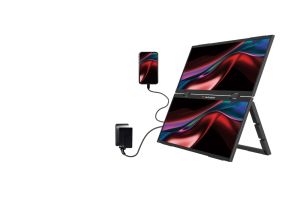 Портативен монитор Verbatim Essentials 2x 15.6" FHD IPS 60Hz (32403)