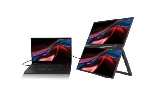 Портативен монитор Verbatim Essentials 2x 15.6" FHD IPS 60Hz (32403)