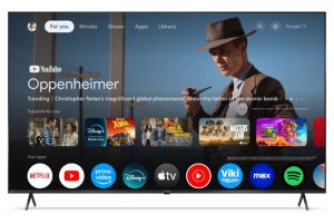 Телевизор Sharp 65HP5265E, 65" QLED Google TV, 4K Ultra HD 3840x2160 Frameless, 1 000 000:1, AQUOS, DVB-T/T2/C/S/S2, Active Motion 1000, HDR10, Dolby Atmos, Dolby Vision, Google Assistant, Google Cast, HDMI 2.1 with eARC, 3.5mm Headphone jack / line-out, 