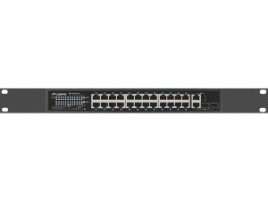 Комутатор Lanberg switch 24x 100mb poe+/2x combo rack 19" gigabit ethernet 360w v2
