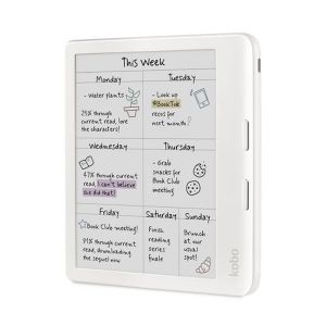 Електронен четец Kobo Libra Colour 7" 32GB подсветка IPX8 (N428-KU-WH-K-CK)