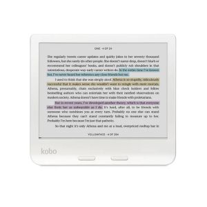 Електронен четец Kobo Libra Colour 7" 32GB подсветка IPX8 (N428-KU-WH-K-CK)