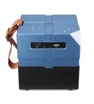 Мултимедиен проектор AOPEN QH12a (powered by Acer), portable, LCD, HD (1280x720), 5500 LED Lumens (135 ANSI), 1 000:1, 1x, HDMI 1.4, DC Out (5V/0.5A), USB (Type A), AV (Composite+Audio R/L), Audio out, Speaker 2x3W, Bluetooth Wireless Audio, WiFi, 0.95Kg,