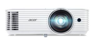 Мултимедиен проектор Acer Projector S1286H, DLP, Short Throw, XGA (1024x768), 3500 ANSI Lumens, 20000:1, 3D, HDMI 1.4, VGA, RCA, Audio in, Audio out, VGA out, DC Out (5V/1A, USB-A), Speaker 16W, Bluelight Shield, 3.1kg, 3Y, White