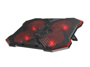 Стойка Genesis Laptop Cooling Pad Oxid 260 15.6-17.3 4 Fans, Led Light, 2 Usb