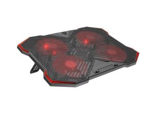 Стойка Genesis Laptop Cooling Pad Oxid 260 15.6-17.3 4 Fans, Led Light, 2 Usb