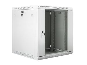 Комуникационен шкаф Lanberg rack cabinet 19" wall-mount 12U / 600x600 for self-assembly (flat pack), grey