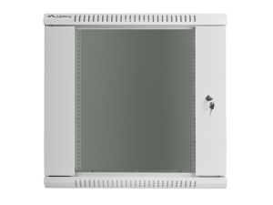 Комуникационен шкаф Lanberg rack cabinet 19" wall-mount 12U / 600x600 for self-assembly (flat pack), grey