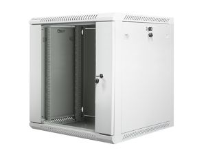 Комуникационен шкаф Lanberg rack cabinet 19" wall-mount 12U / 600x600 for self-assembly (flat pack), grey