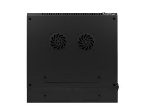 Комуникационен шкаф Lanberg rack cabinet 19" double-section wall-mount 12U / 600x600 for self-assembly (flat pack), black