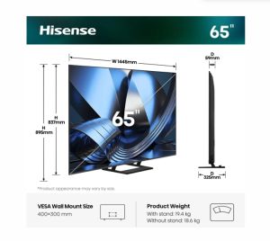 Телевизор Hisense U7SE 65" 4K UHD Mini-LED Smart TV