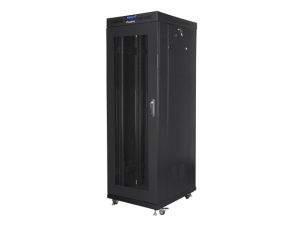 Комуникационен шкаф Lanberg rack cabinet 19" free-standing 37U / 600x800 self-assembly flat pack with mesh door LCD, black