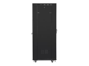 Комуникационен шкаф Lanberg rack cabinet 19" free-standing 37U / 600x800 self-assembly flat pack with mesh door LCD, black