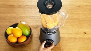 Блендер Bosch MMB6141S, VitaPower Blender, 1200 W, Tritan blender jug 1.5l, Two speed settings and pulse function, ProEdge stainless steel blades made in Solingen, Silver