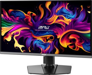 Монитор MSI MPG 272URX QD-OLED Gaming Monitor, 26.5", 0.03ms, 240Hz, 3840x2160, G-SYNC, AMD FreeSync Premium Pro, AI Vision, Console Mode, ClearMR 13000, HDR True Black 400, Type-C(98W PD), DP(2.1a), 2xHDMI(2.1), USB Hub, Pivot, Heigh Adj., VESA, Black, 8