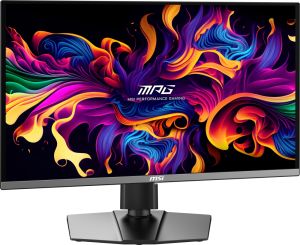 Монитор MSI MPG 272URX QD-OLED Gaming Monitor, 26.5", 0.03ms, 240Hz, 3840x2160, G-SYNC, AMD FreeSync Premium Pro, AI Vision, Console Mode, ClearMR 13000, HDR True Black 400, Type-C(98W PD), DP(2.1a), 2xHDMI(2.1), USB Hub, Pivot, Heigh Adj., VESA, Black, 8