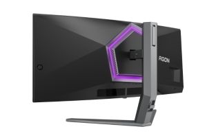 Монитор AOC AG346UCD, 34" Curved 1800R QD-OLED, 3440x1440@175Hz, 0.03msGtG, 1000 cd/m2, 1.5M:1, 80M:1DCR, Adaptive Sync, FlickerFree, Low Blue Light, 8Wx2, Tilt, Height Adjust, Swivel, 2xHDMI, DP, USB hub