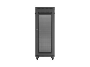 Комуникационен шкаф Lanberg rack cabinet 19" free-standing 32U/600X1000 (FLAT PACK) with mesh door LCD black