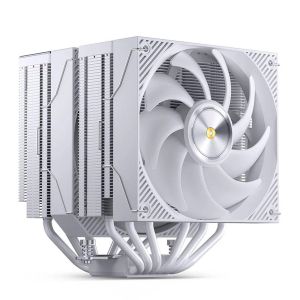 Охладител за процесор Jonsbo CC90 Dual Tower 130mm Display - Бял