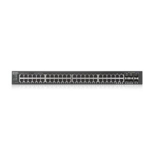 Суич ZyXEL GS-2220-50, 48-портов Layer2+, 44x Gb+ 4x Gbcombo (RJ45/SFP) + 2x Gb SFP, управляем