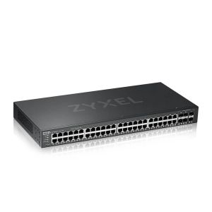Суич ZyXEL GS-2220-50, 48-портов Layer2+, 44x Gb+ 4x Gbcombo (RJ45/SFP) + 2x Gb SFP, управляем