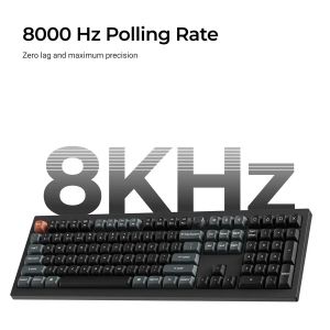 Безжична механичка клавиатура Keychron V6 Ultra 8K - Silk POM Switch Brown