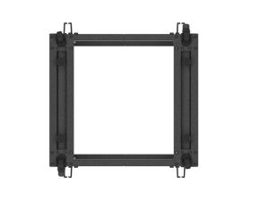 Комуникационен шкаф Lanberg open rack 19" 12U 600x600-1100 adjustable, black