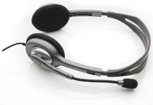 Слушалки с микрофон Logitech на ухото 3.5mm (981-000593)
