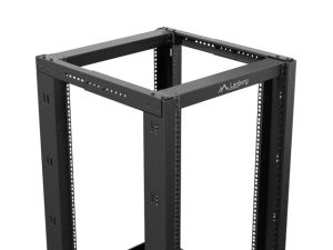 Комуникационен шкаф Lanberg open rack 19" 18U 600x800 black