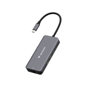 USB хъб Verbatim USB-C Essentials Multiport Hub 6 Port with RJ45