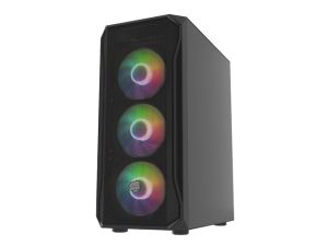 Компютърна кутия FURY Shobo Mid Tower ATX стъклен панел 4x120mm RGB (NFO-2154)